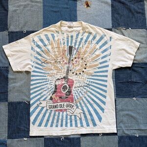 VTG Grand Ole Opry nashville t shirt guitar angel wings graphic size L